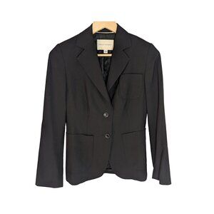 Banana Republic Black Tailored Classic Wool Blazer - Size 2 | Career (NWOT)
